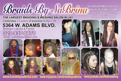 braids by sabrina los angeles|braider price list.